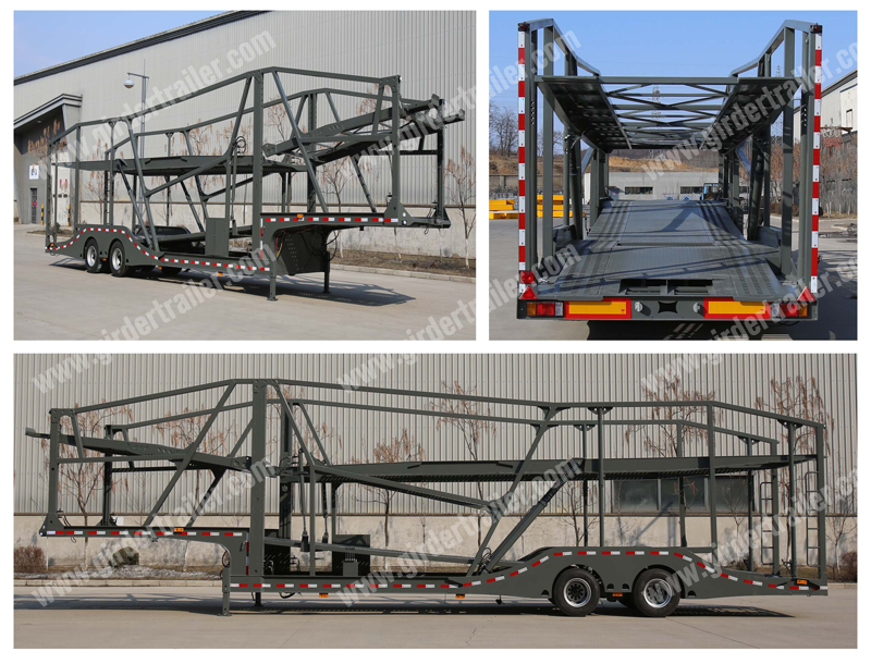 Car carrier trailer,2 axles car transport trailer,car hauler trailer