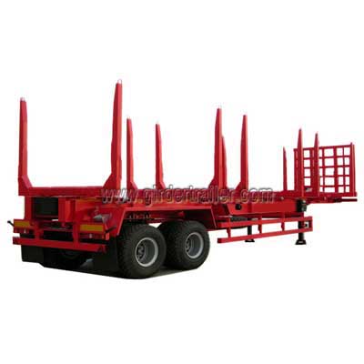 Log transport semi trailer,Timber hauling trailer