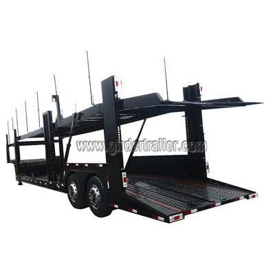 2 axles car carrier semi trailer