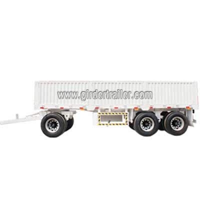 Drop side draw bar trailer,side wall cargo full trailer