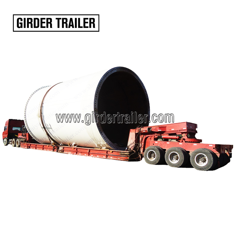 Heavy lift dolly tank transport trailer