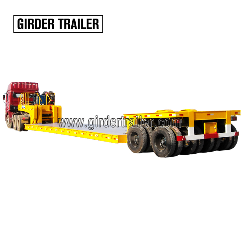 Lifting steering low bed trailer