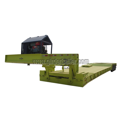 Detachable gooseneck low bed trailer