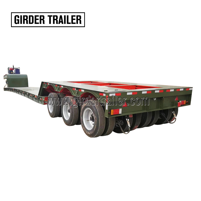1 lines 2 axis lowboy trailer