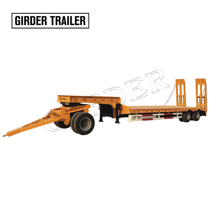 2 axles lowboy trailer ,drop deck trailer for sale