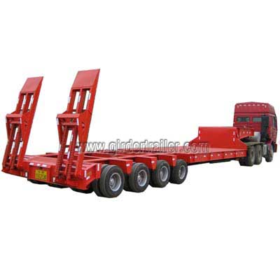 4 rows 8 axis drop deck trailer,120 tons lowboy 4 rows 8 axis drop deck trailer,120 tons lowboy