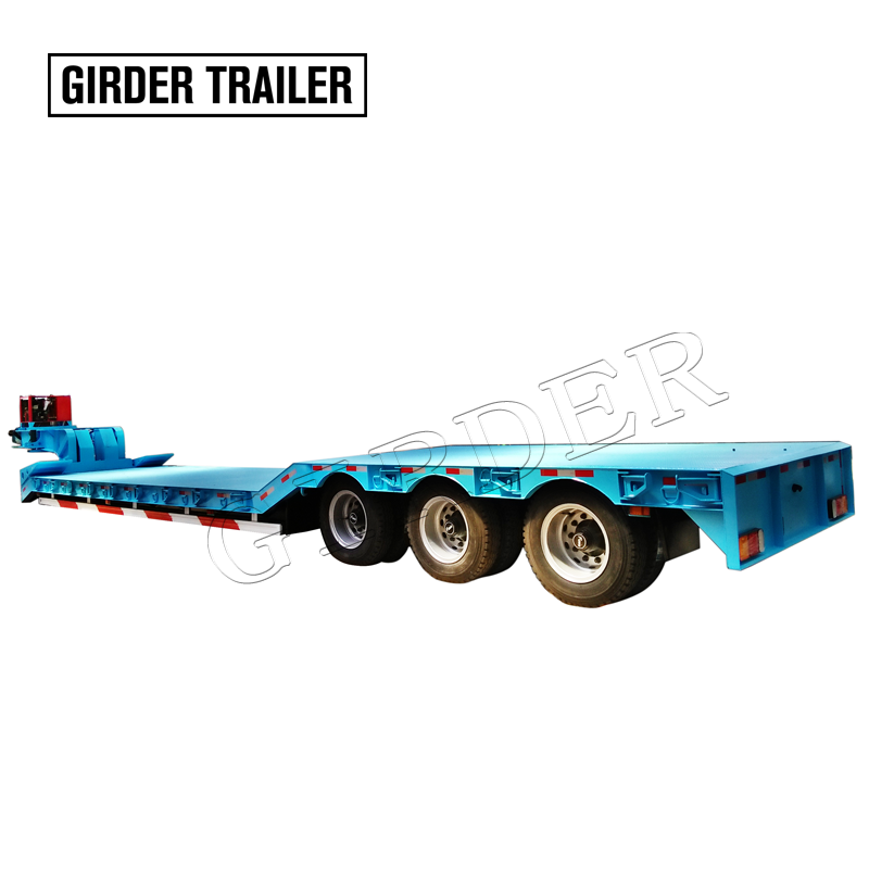 Detachable gooseneck low loader trailer ,RGN lowboy trailer