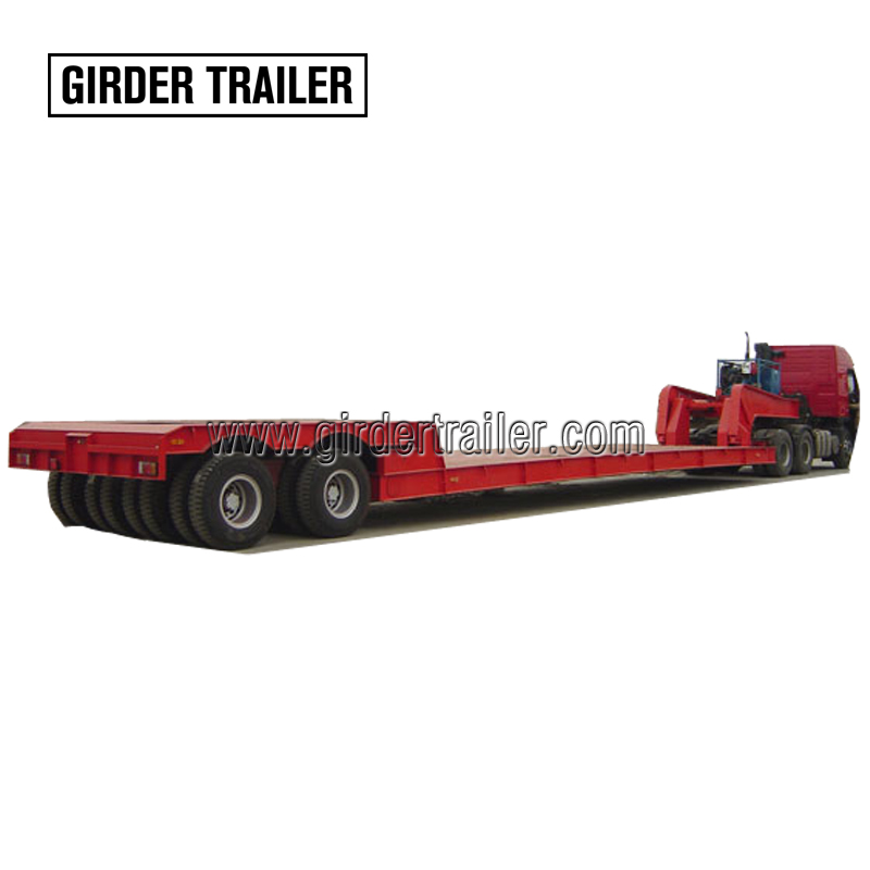 Detachable gooseneck low loader trailer ,RGN lowboy trailer