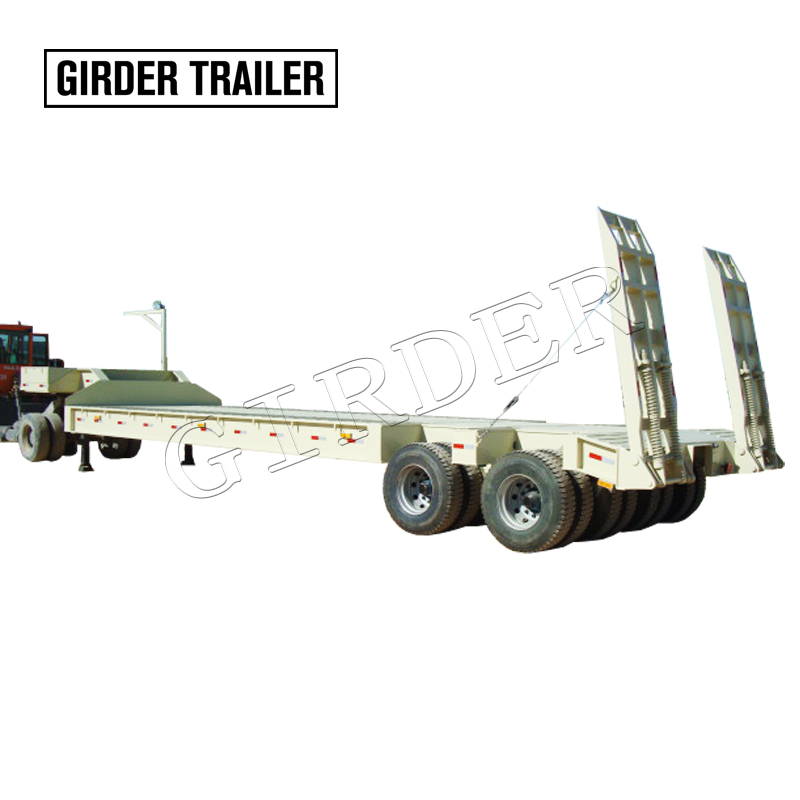 2 Row of 8 Expando Lowboy, 4 axles lines low bed trailer