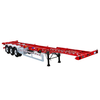 3 axles gooseneck 40ft container semi trailer,40 feet trailer chassis for sale