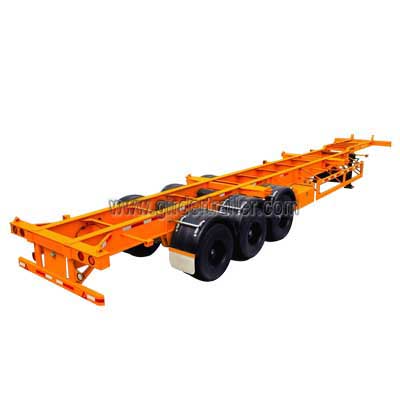 45 foot skeleton semi trailer ,45ft container chassis for sale