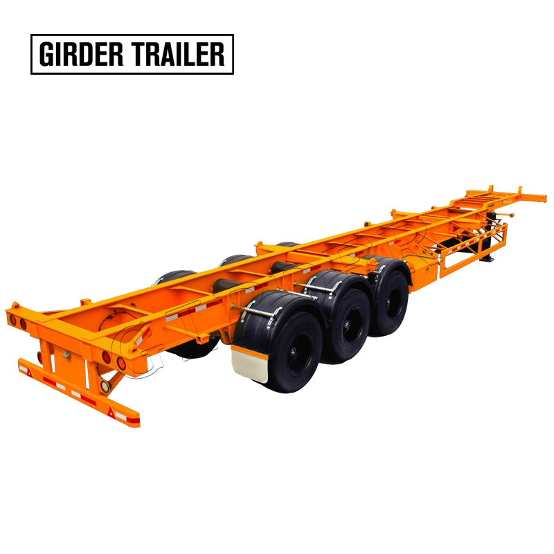 45 foot skeleton semi trailer ,45ft container chassis for sale