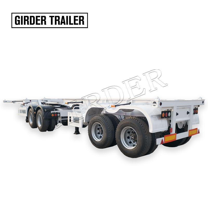 Super link 20ft skeleton trailer ,interlink container chassis
