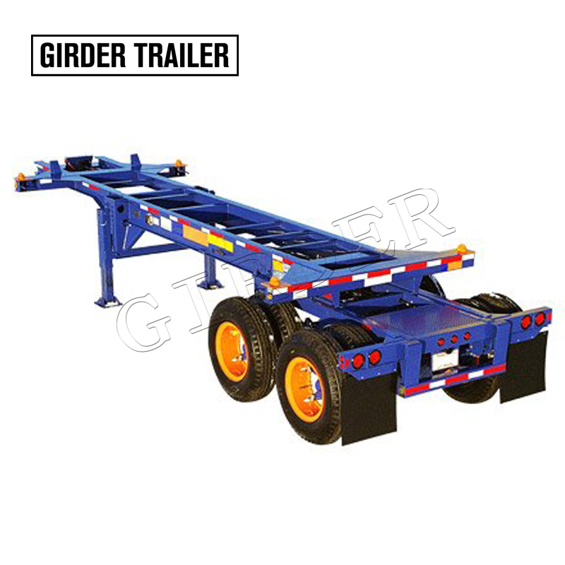 Sliding skeletal trailer for sale,tri axles slider extendable container chassis