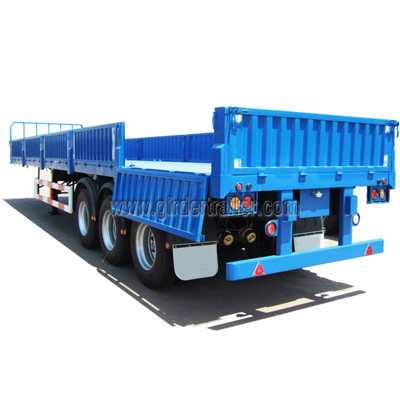 Flatbed container semi trailer with side walls Flatbed container semi trailer with side walls