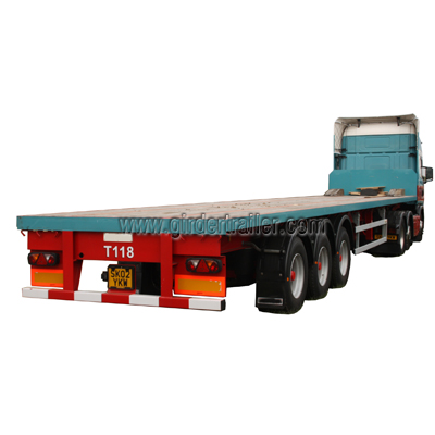 Cargo container flatbed semi trailer  Cargo container flatbed semi trailer