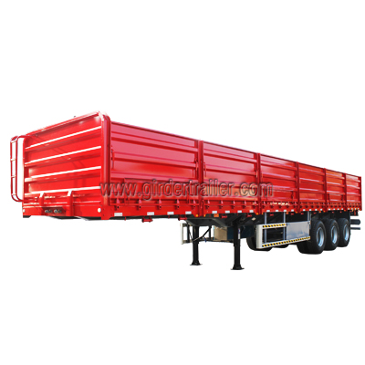 3 axles cargo flatbed trailer,drop side semi trailer 3 axles cargo flatbed trailer,drop side semi trailer