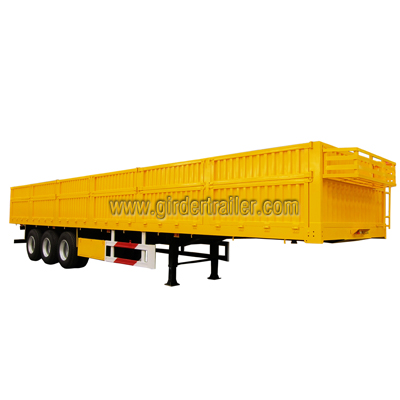 High board cargo flatbed trailer,drop side semi trailer for sale