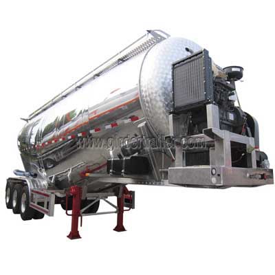 Aluminum Bulk cement tank semi trailer  Aluminum Bulk cement tank semi trailer