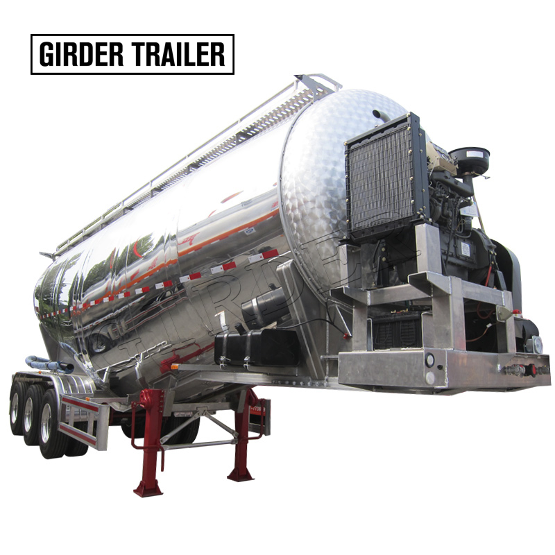 Aluminum Bulk cement tank semi trailer 