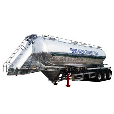 ALuminum flour transporting tank trailer