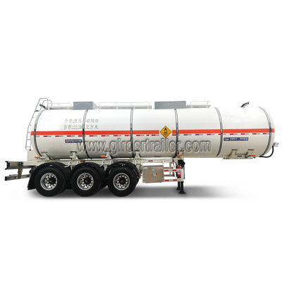 Chemical liquid tank trailer,corrosivity liquid transport tanker semi trailer Chemical liquid tank trailer,corrosivity liquid transport tanker semi trailer