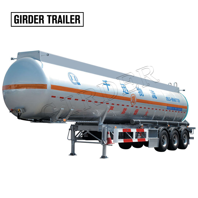 Chemical liquid tank trailer,corrosivity liquid transport tanker semi trailer