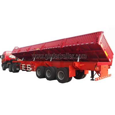 3 axles side dump semi trailer  3 axles side dump semi trailer