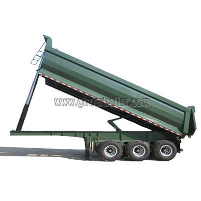 U shape 3 axles end dump semi trailer,hydraulic coal tipping trailer U shape 3 axles end dump semi trailer,hydraulic coal tipping trailer