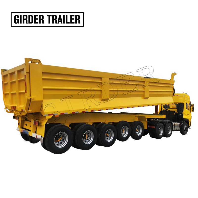 Multi axles dump semi trailer ,5/6 axles tipper trailer 