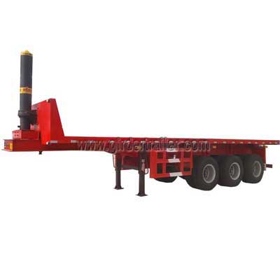 3 axles flatbed dump semi trailer,Flat deck tipper trailer 3 axles flatbed dump semi trailer,Flat deck tipper trailer