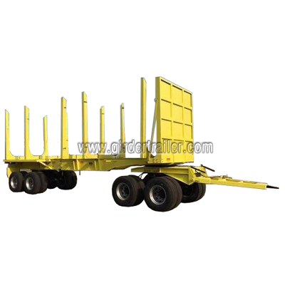Log towing draw bar trailer,timber full trailer Log towing draw bar trailer,timber full trailer