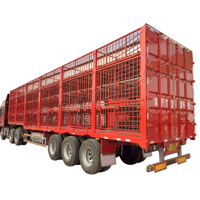 4 layer livestock trailer,poultry semi trailer