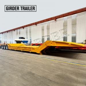 Folding gooseneck lowboy trailer,folding neck lowbed trailer for sale 