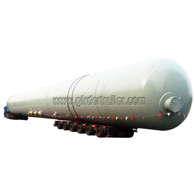 Tank transport modular trailer